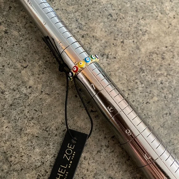 💍 [Rachel Zoe] Evil Eye 925 Sterling Silver Ring Size 6, *Gold* Toned, NWT - Picture 6 of 8